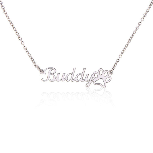 Buddy Pet Name Necklace