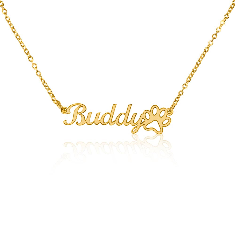 Buddy Pet Name Necklace