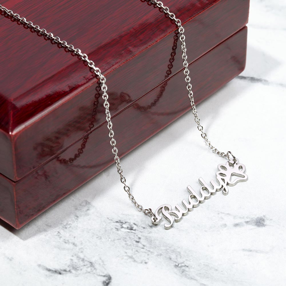 Buddy Pet Name Necklace