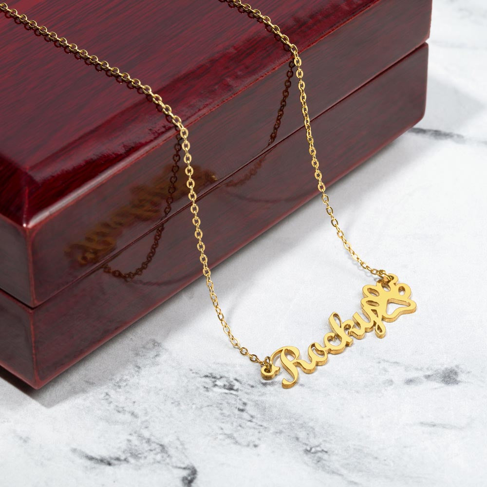 Buddy Pet Name Necklace