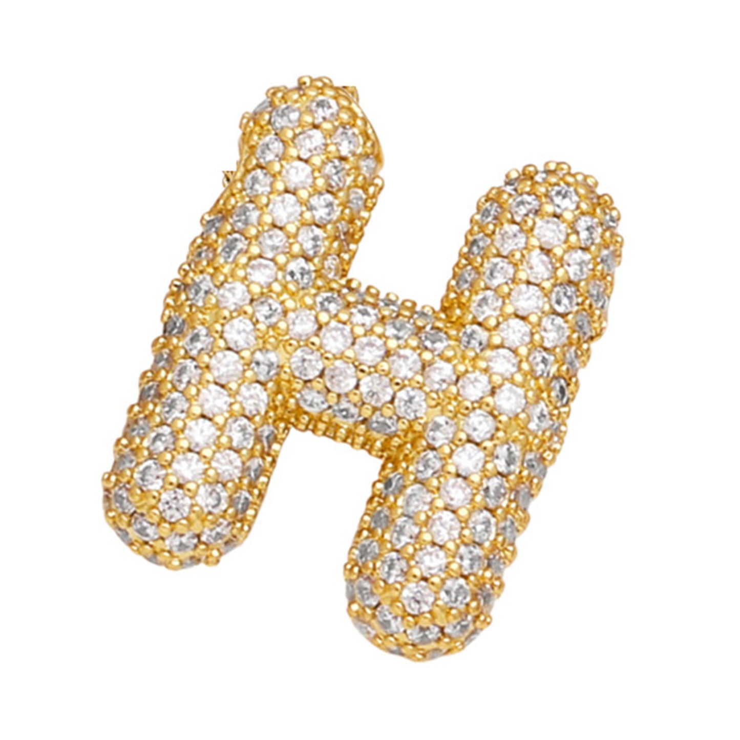 Sparkle Bubble Letter Necklace