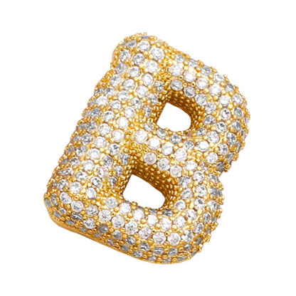 Sparkle Bubble Letter Necklace