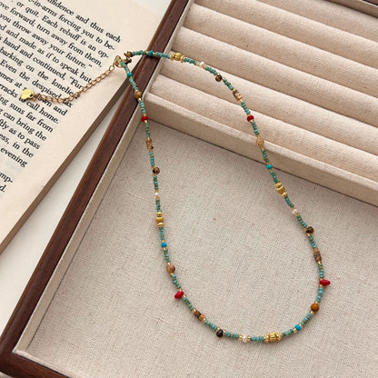 Kaja Turquoise Gold Necklace