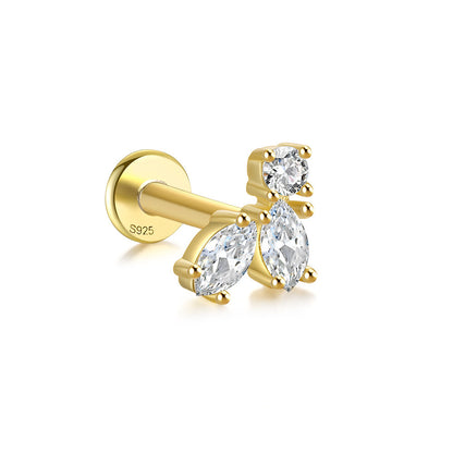 Marquise Trio Flat Back Studs