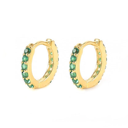 Pavé Huggie Earrings