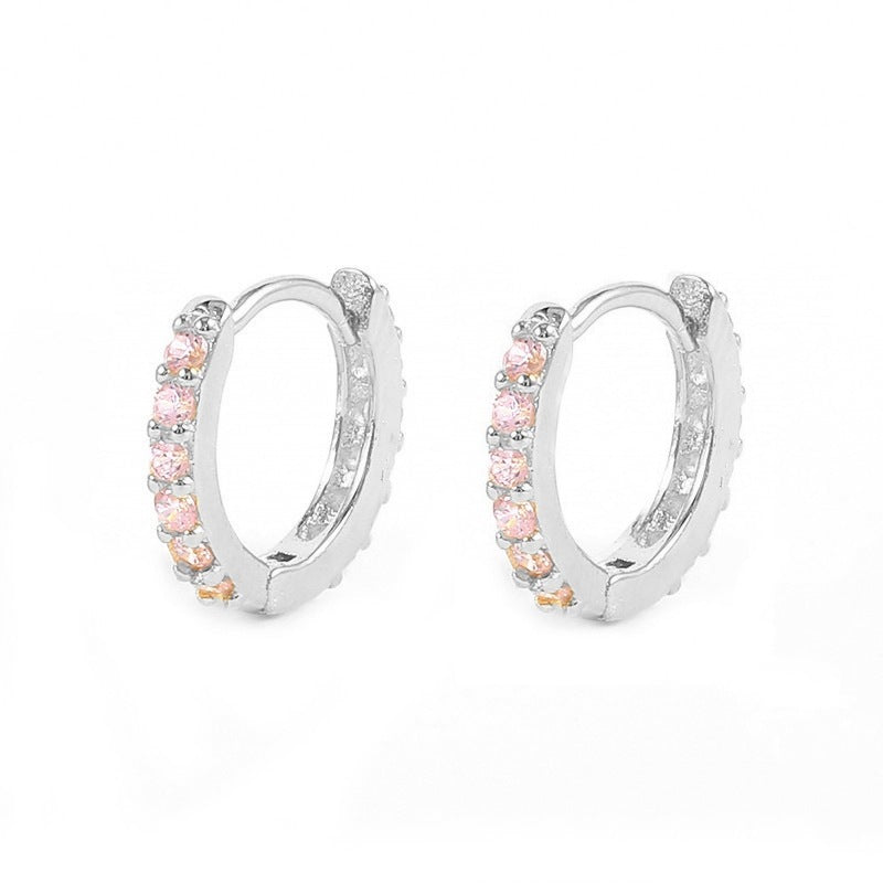 Pavé Huggie Earrings