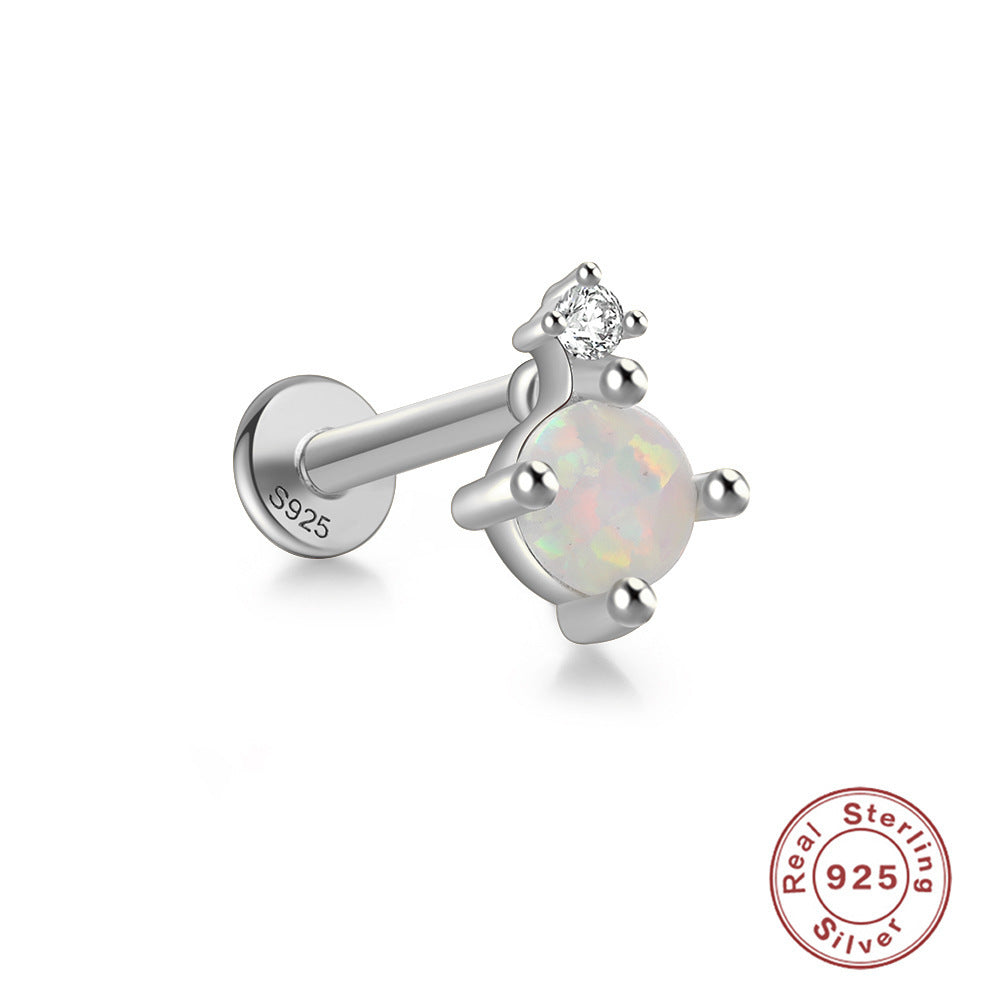 Opal Flat Back Stud 9 Style