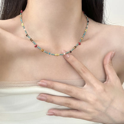 Kaja Turquoise Gold Necklace