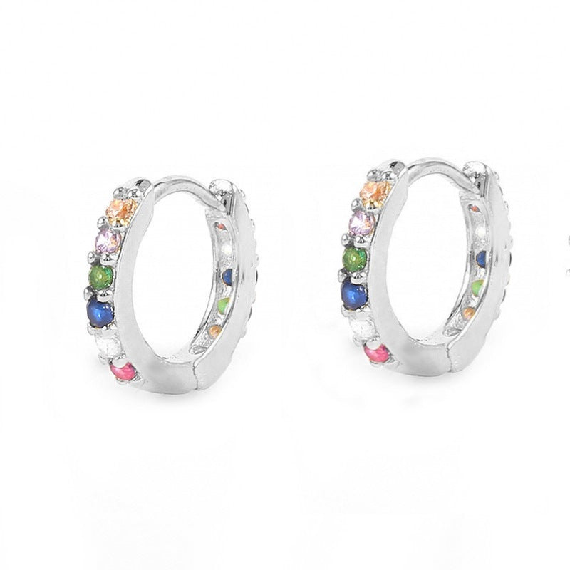 Pavé Huggie Earrings