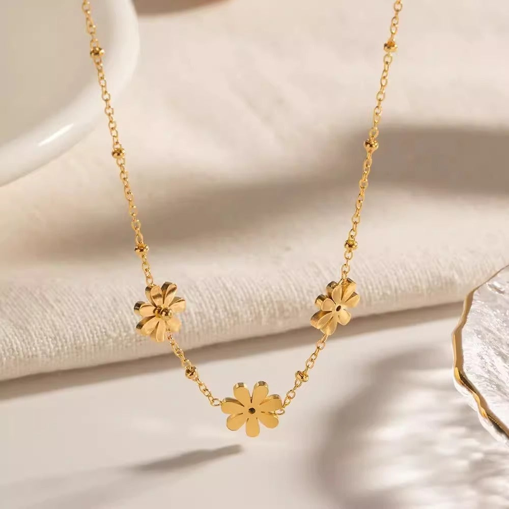 SUNFLOWER Little Daisy Necklace Women's Simple Fashion