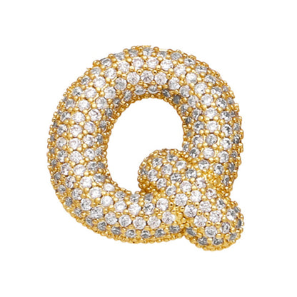 Sparkle Bubble Letter Necklace