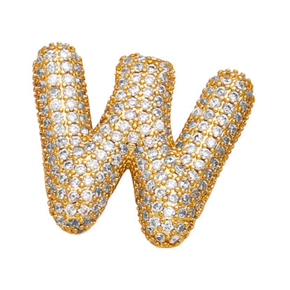 Sparkle Bubble Letter Necklace