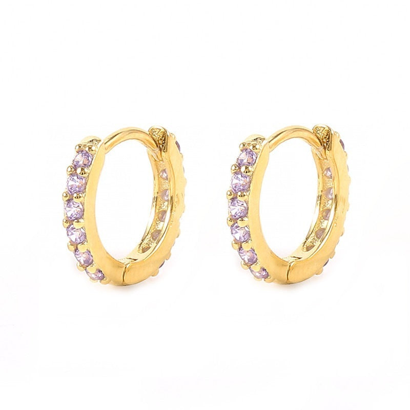 Pavé Huggie Earrings