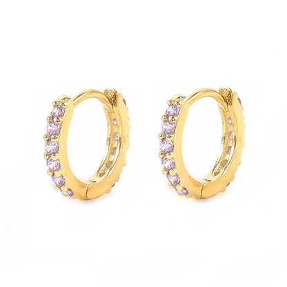 Pavé Huggie Earrings