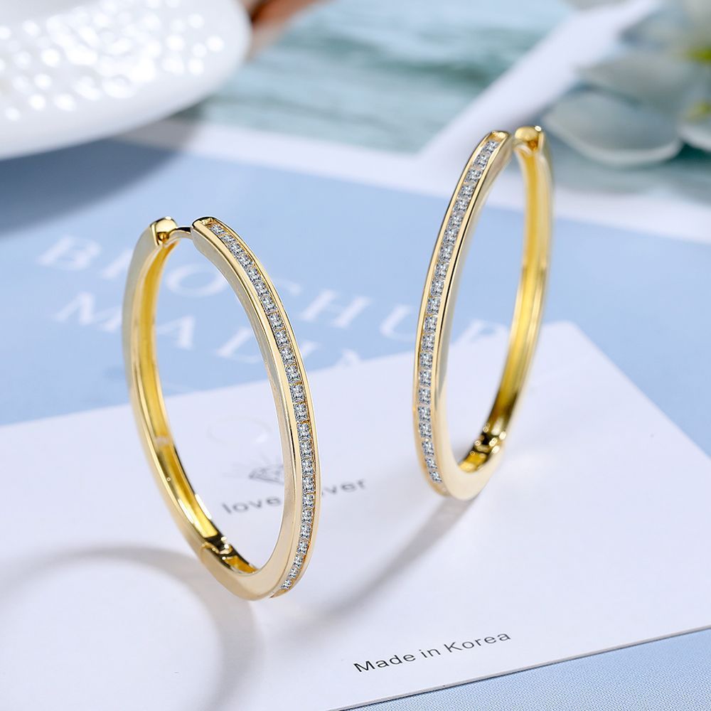 Stefani Gold Hoop Earrings