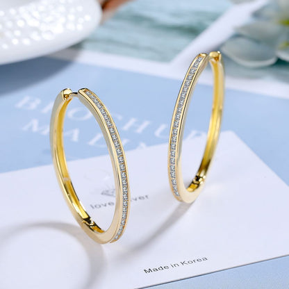 Stefani Gold Hoop Earrings