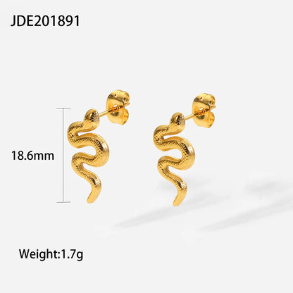 Serpent Push Back Earrings