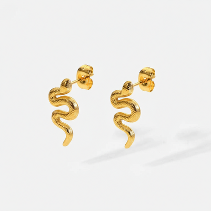 Serpent Push Back Earrings
