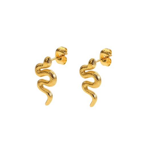 Serpent Push Back Earrings