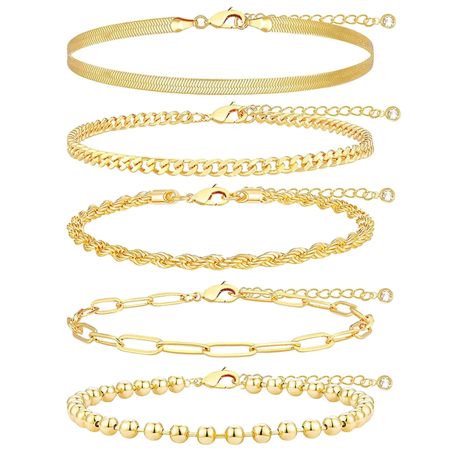 Gold Bracelet Set