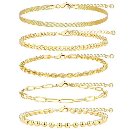 Gold Bracelet Set