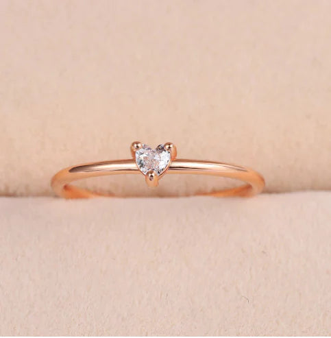 Olivia CZ Heart Ring