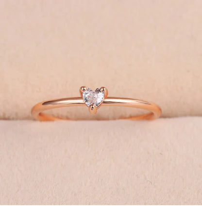 Olivia CZ Heart Ring