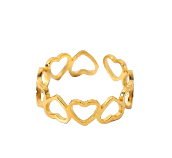 Mini Hearts Ring